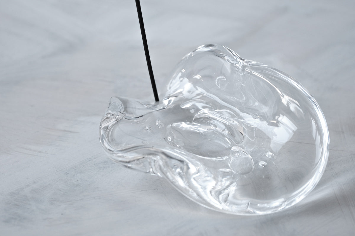 glass tray お香たて- LAN(ラン) glass work | Alp Shop & Studio