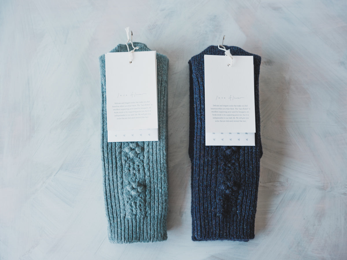 North pole Lamb’s wool socks col.saxeblue