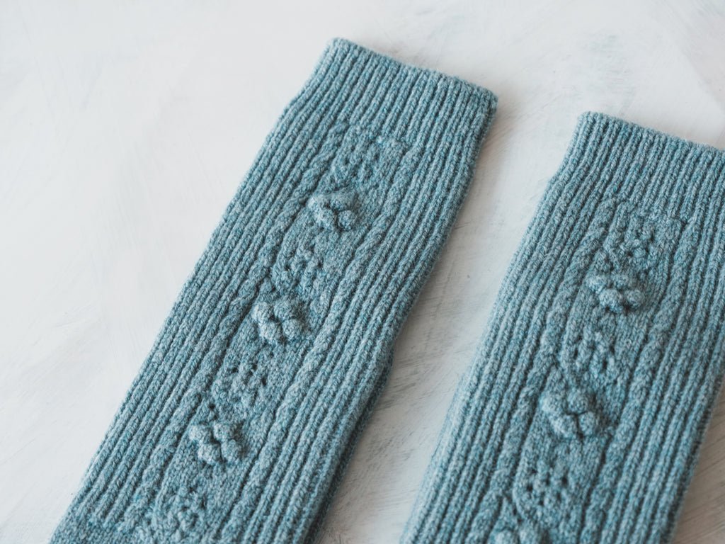 North pole Lamb’s wool socks col.saxeblue