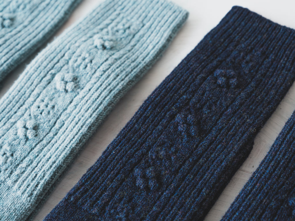 North pole Lamb’s wool socks col.hyacinth