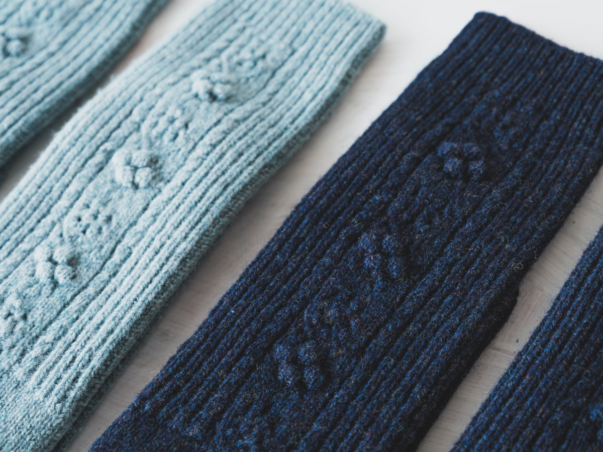 North pole Lamb’s wool socks col.hyacinth