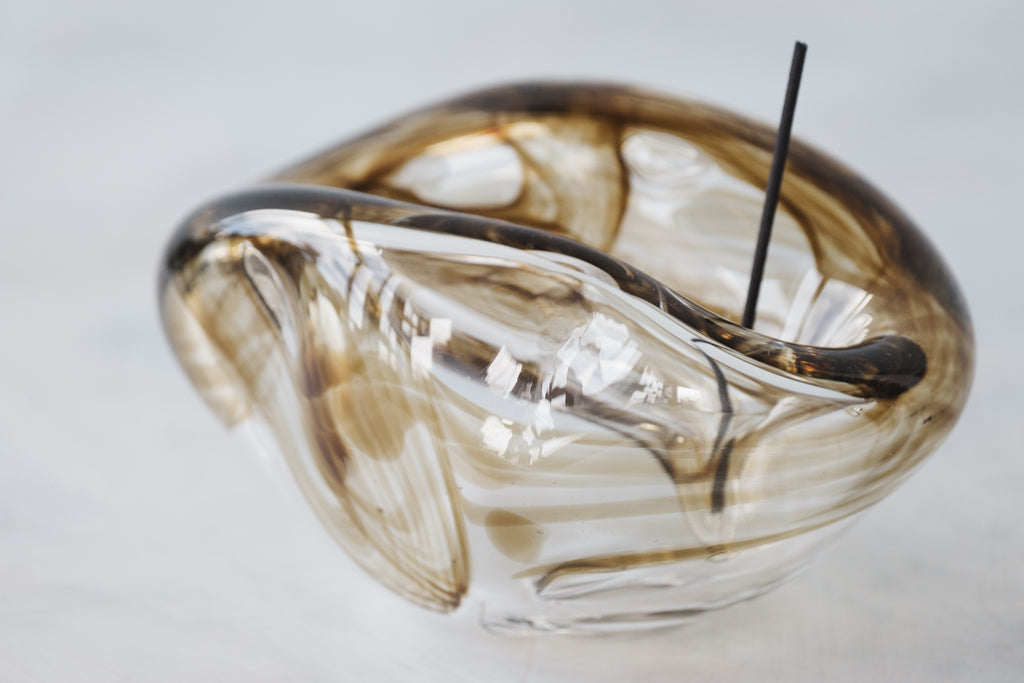 color glass tray