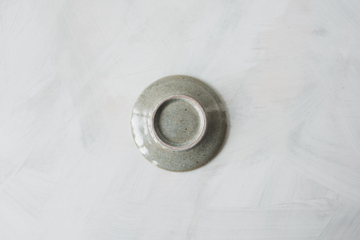 陶　小皿　(鈞窯釉)