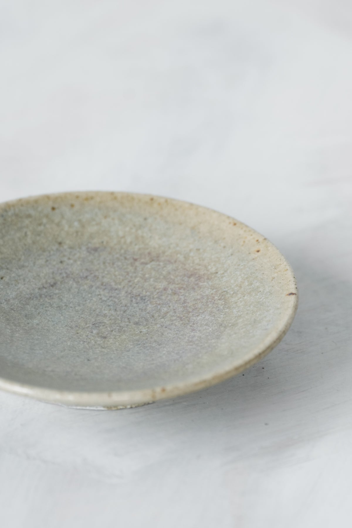陶　小皿　(鈞窯釉)