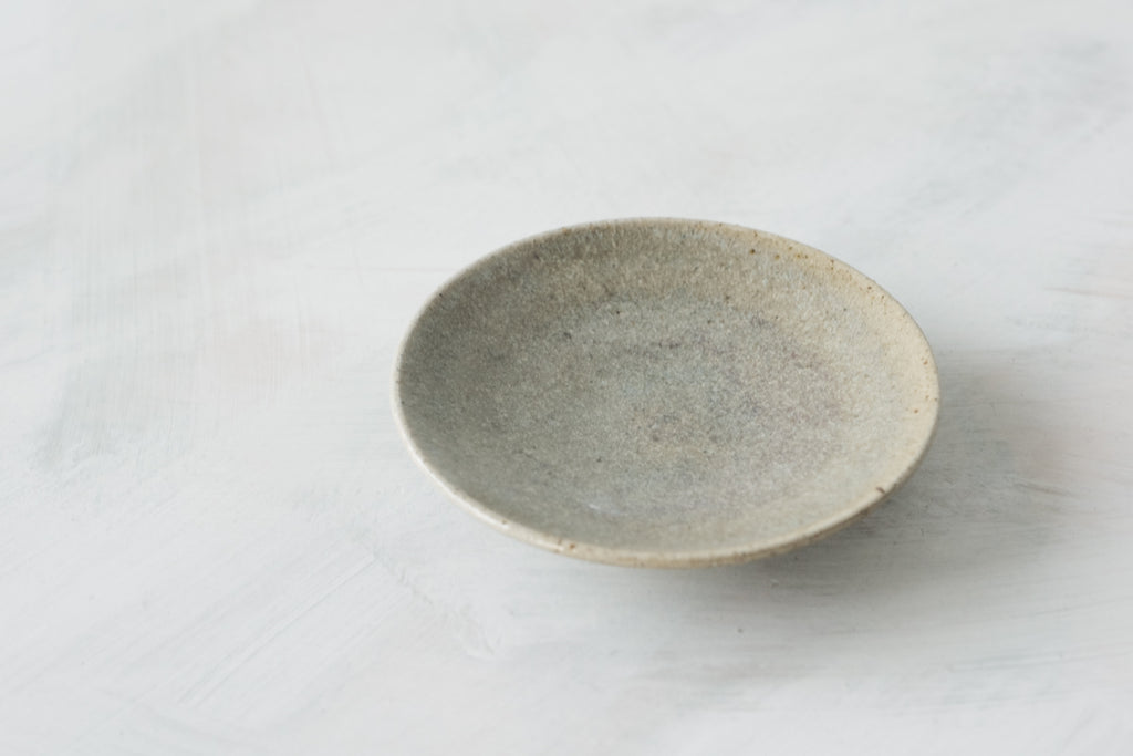 陶　小皿　(鈞窯釉)