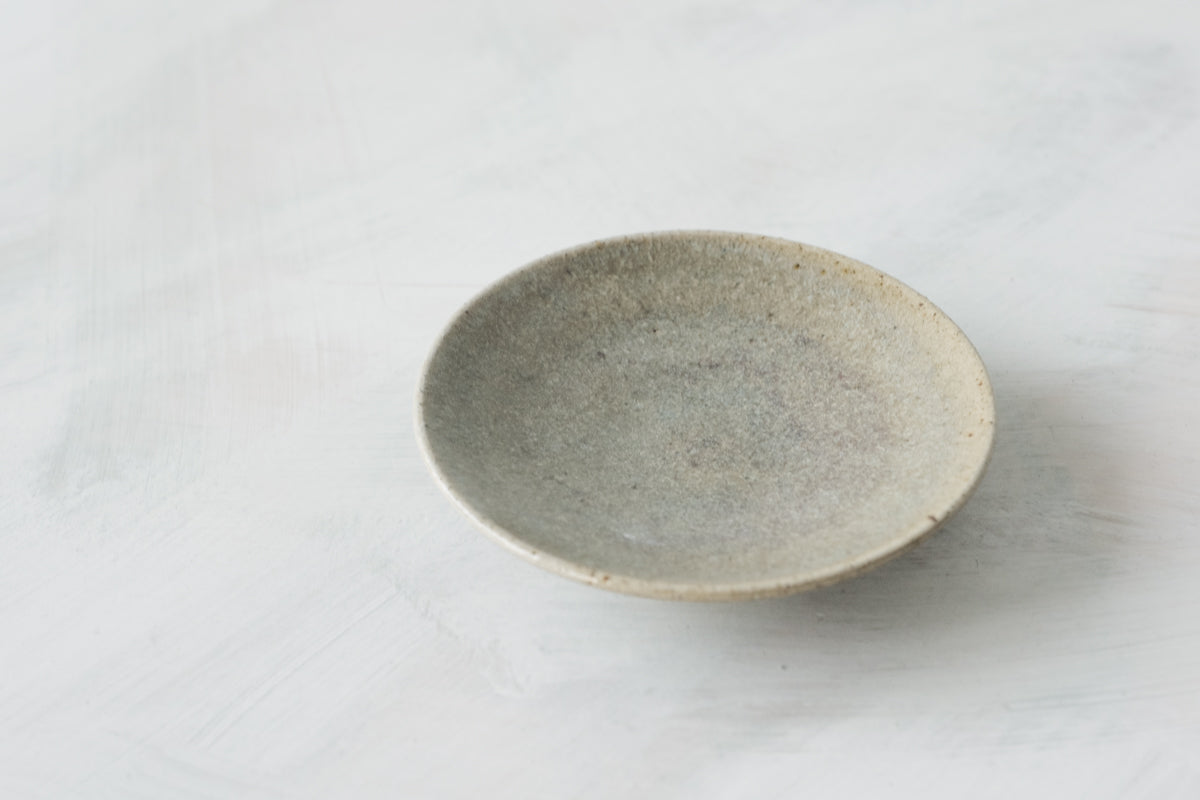陶　小皿　(鈞窯釉)