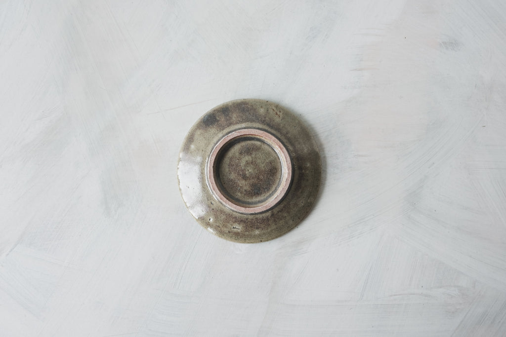 陶　小皿　(鈞窯釉)