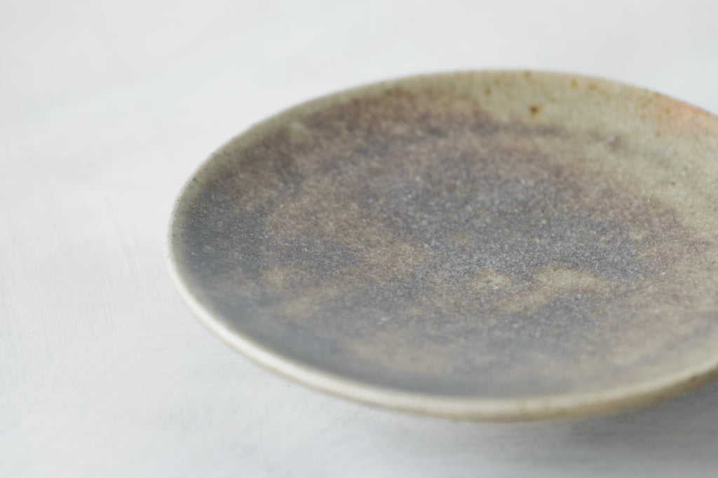 陶　小皿　(鈞窯釉)