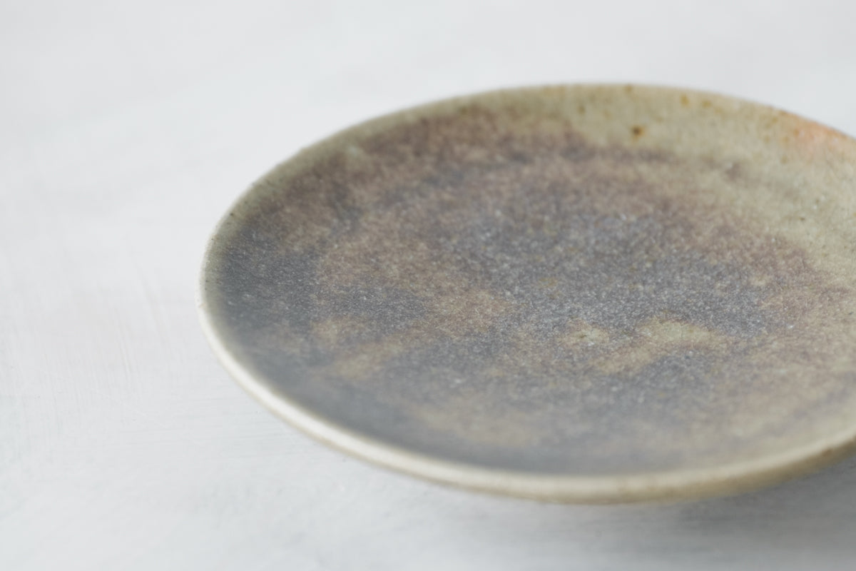 陶　小皿　(鈞窯釉)