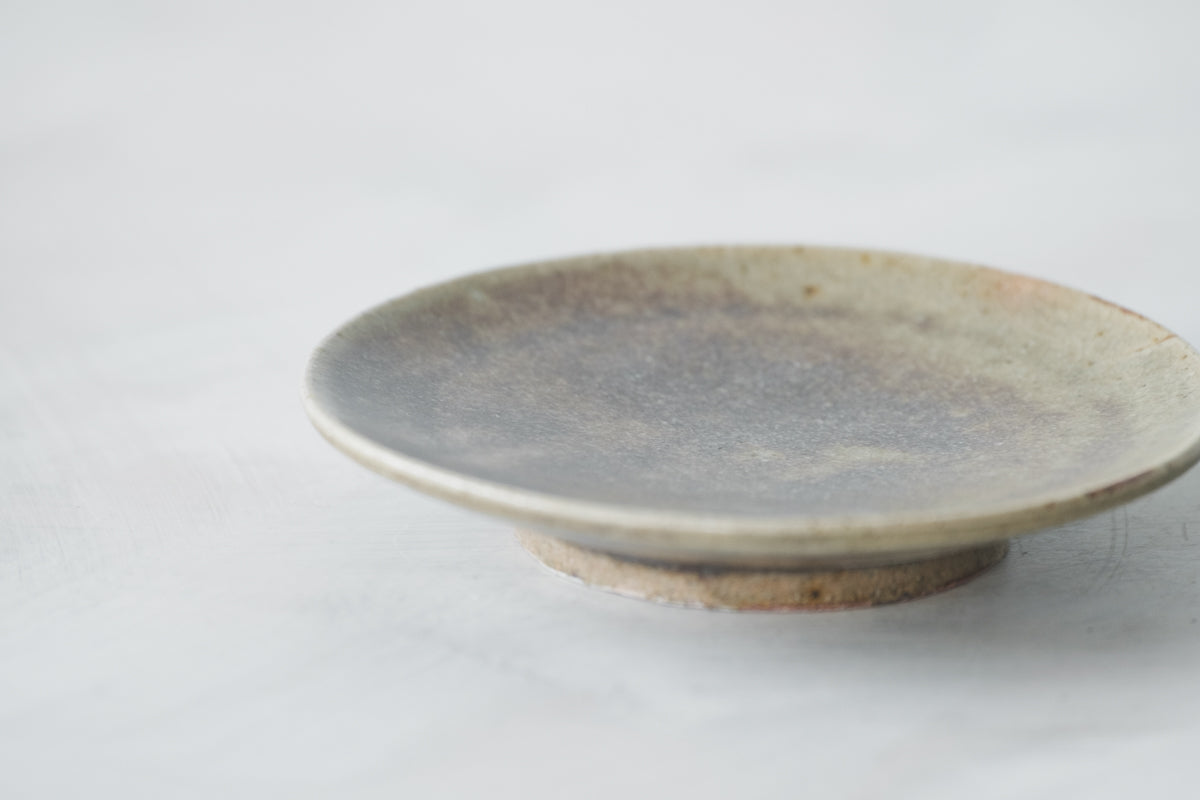 陶　小皿　(鈞窯釉)