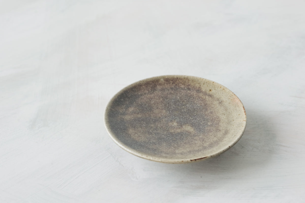 陶　小皿　(鈞窯釉)