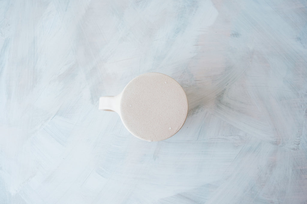 mug white beige