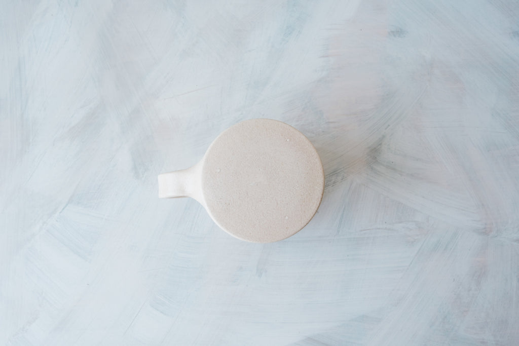 mug white beige