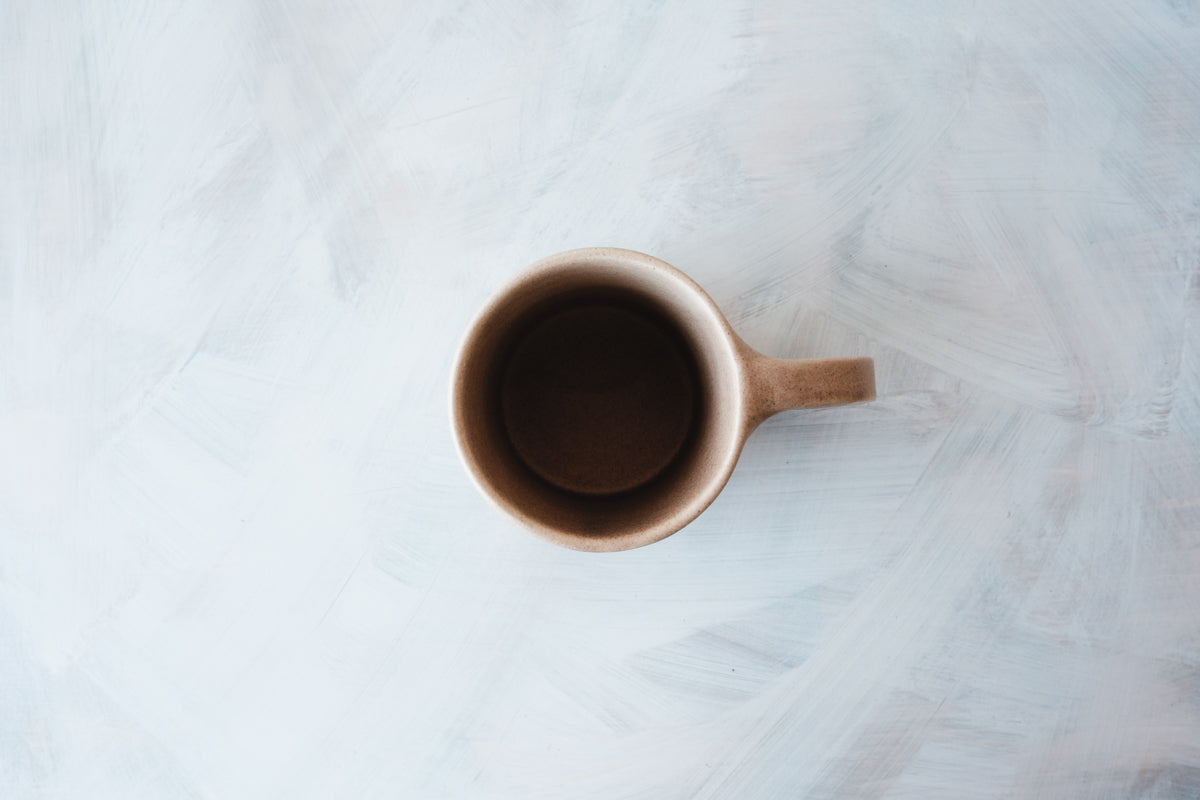 mug brown beige