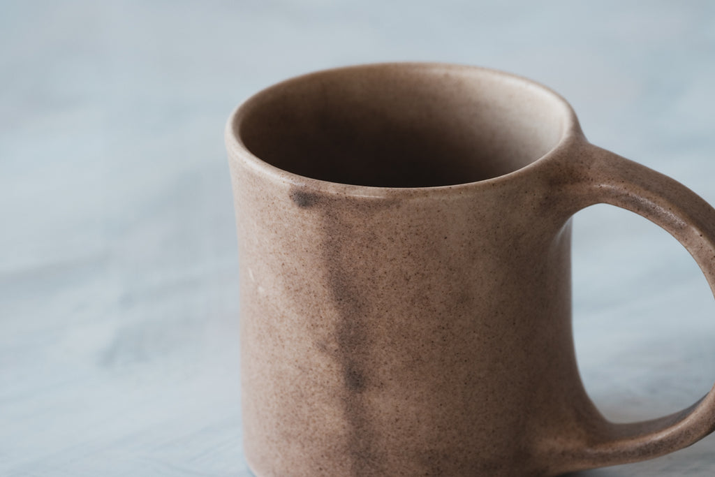 mug brown beige