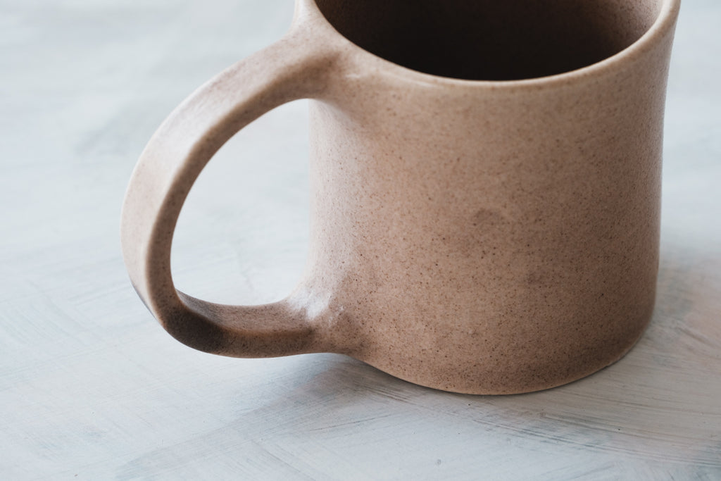mug brown beige