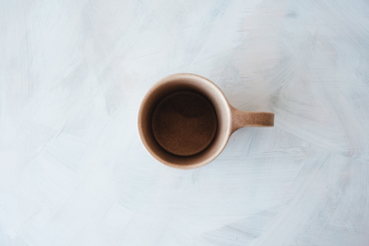 mug brown beige