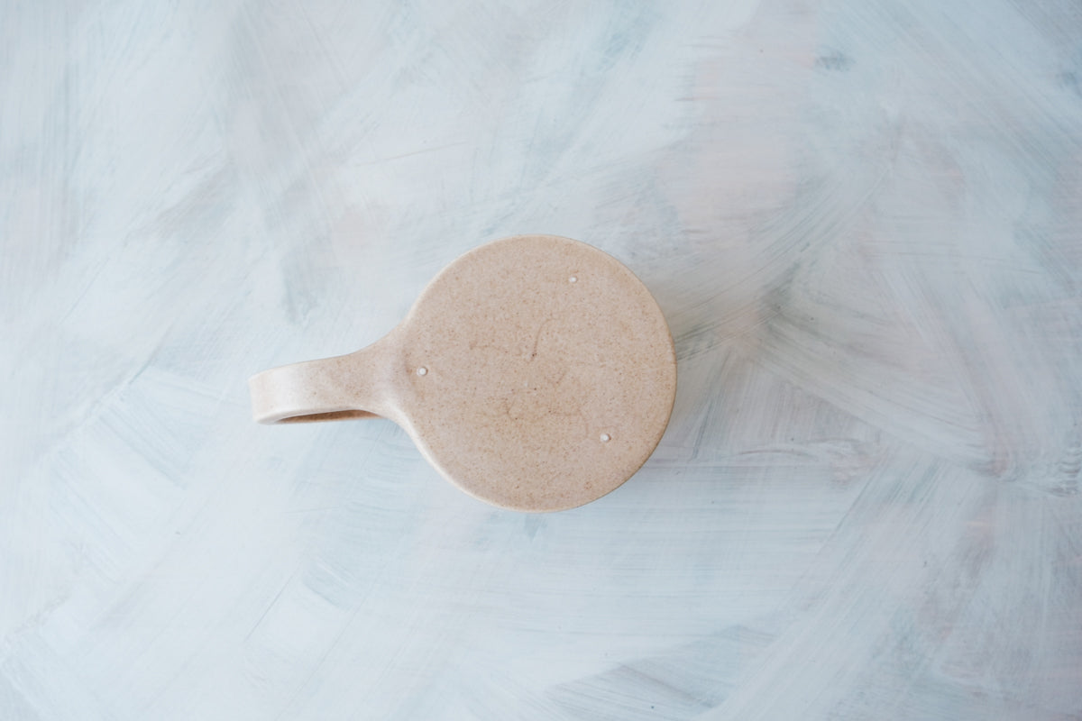 mug brown beige