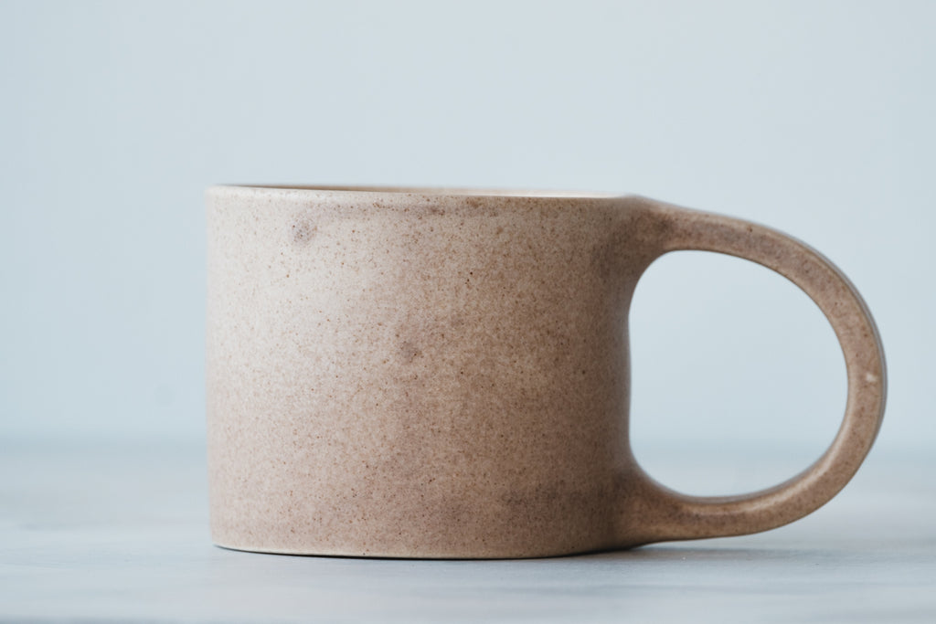mug brown beige
