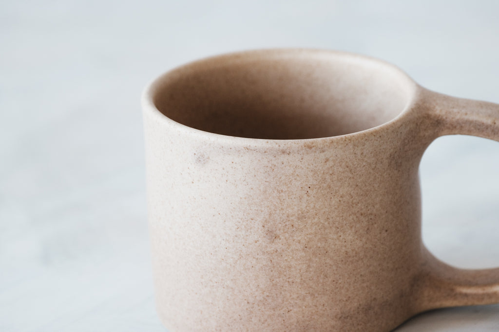 mug brown beige