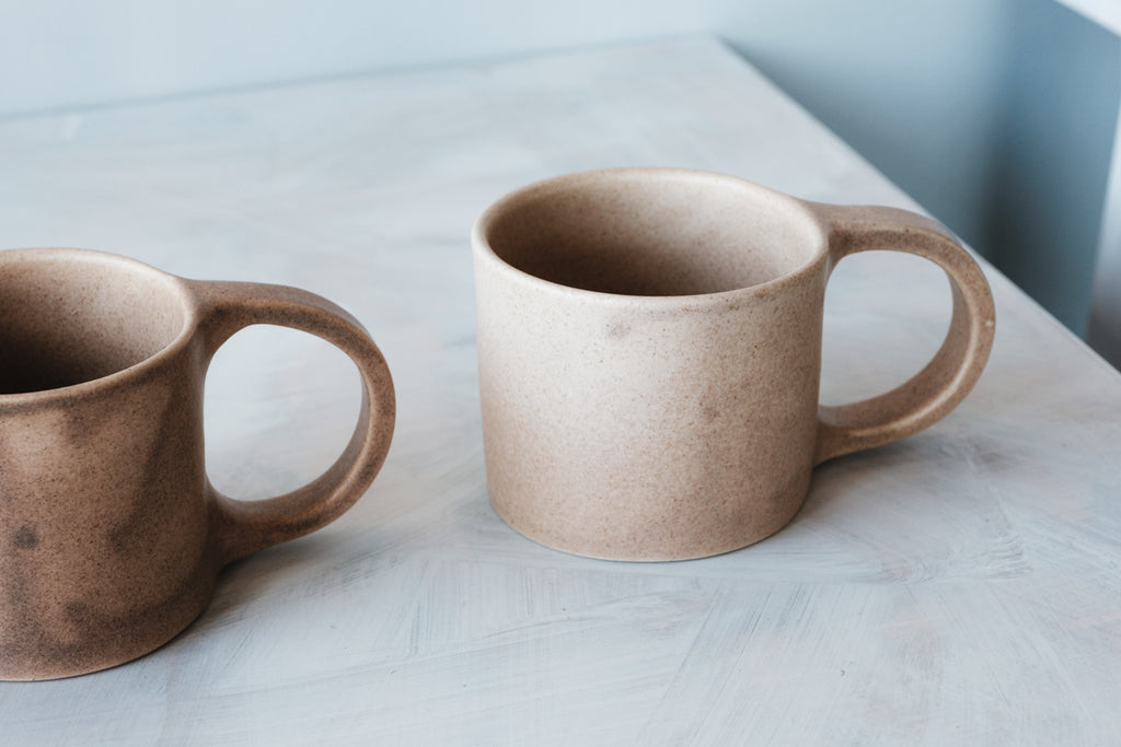 mug brown beige