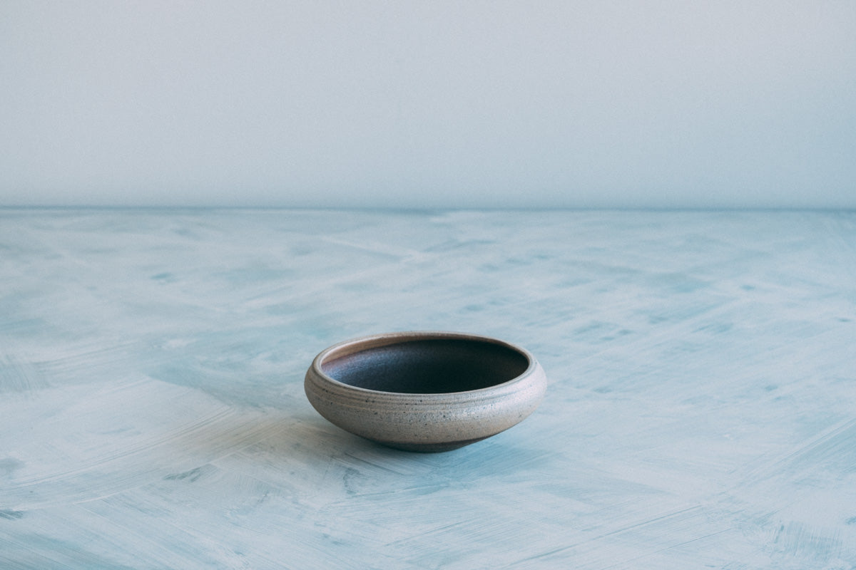 焼締向付（塩窯焼成）Unglazed mukozuke