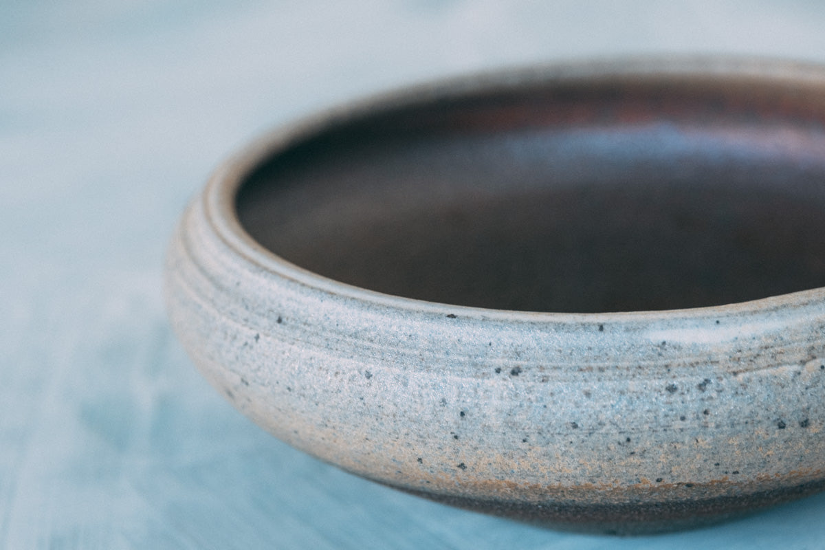 焼締向付（塩窯焼成）Unglazed mukozuke