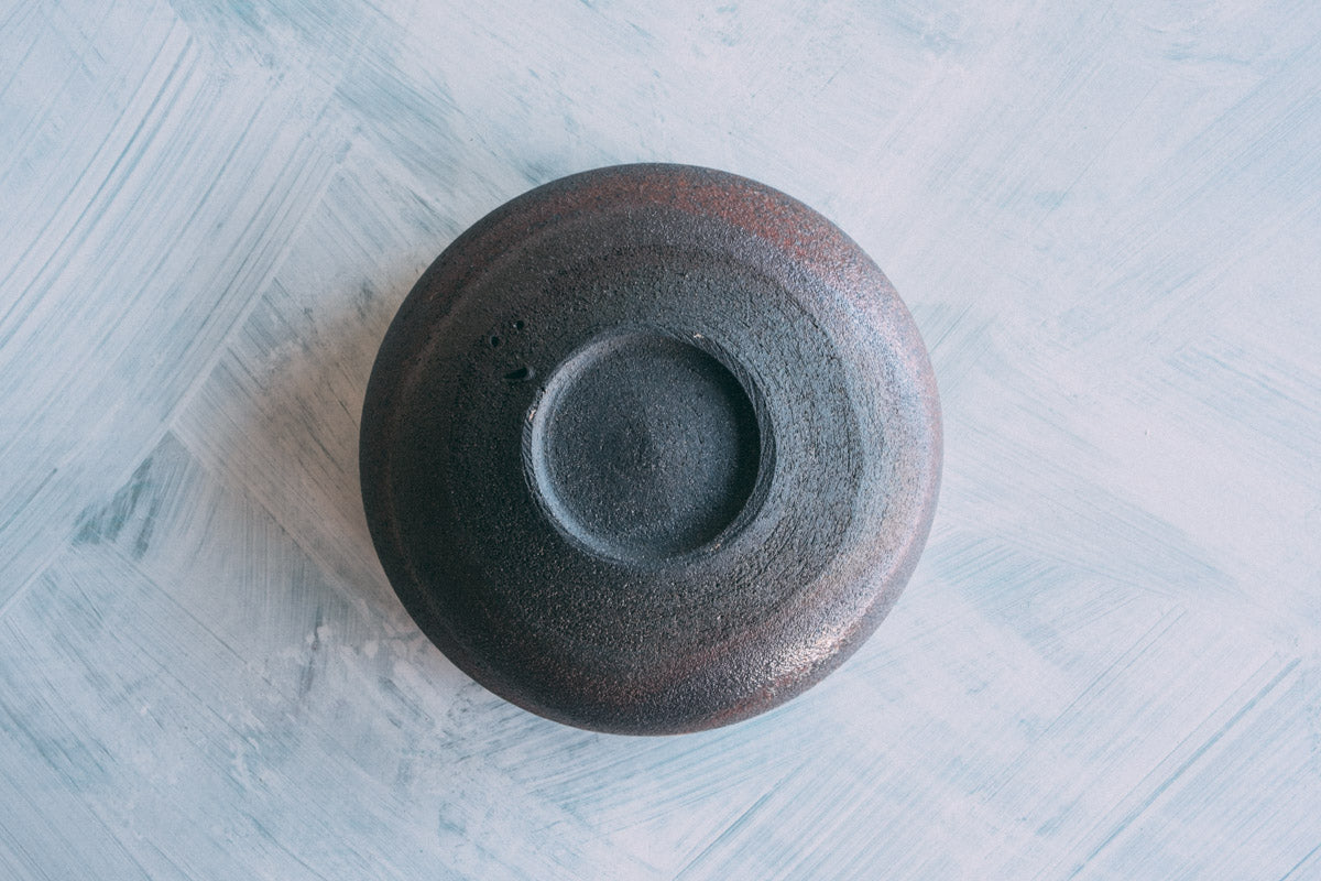 焼締向付（塩窯焼成）Unglazed mukozuke