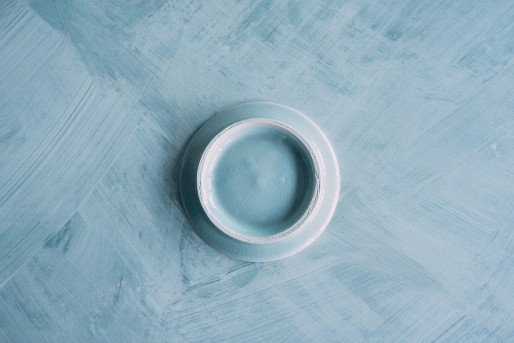 ライトブルー小皿 (SF) 5" Bebe's blue small plate