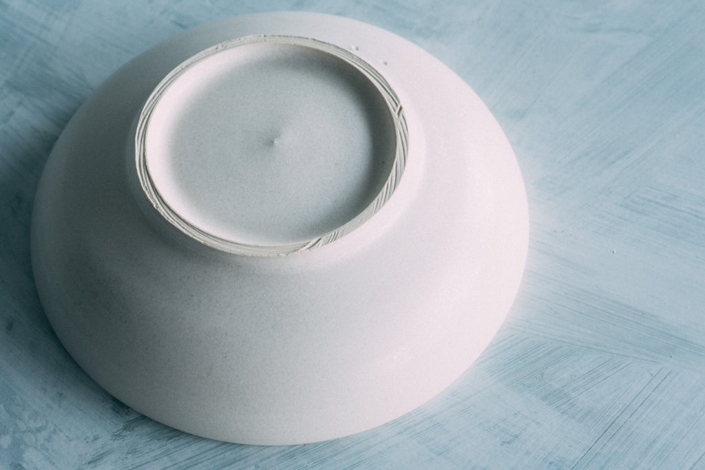 マットホワイト盛鉢 7" Matte White Bowl