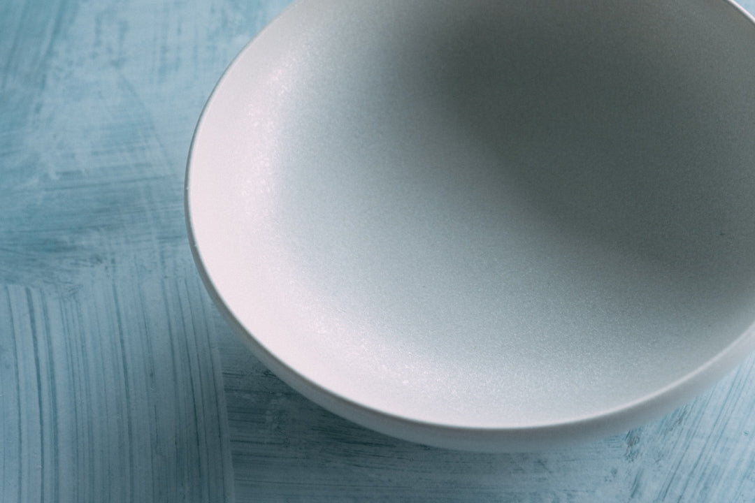 マットホワイト盛鉢 7" Matte White Bowl