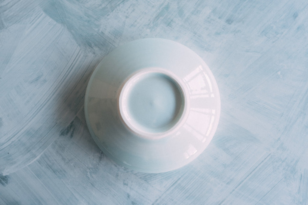 しのぎライトブルー盛鉢 8" Shinogi Bebe's blue Serving Bowl
