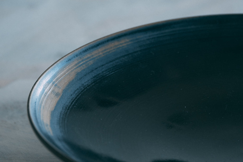 瑠璃釉盛鉢 9" Ruri Serving Bowl