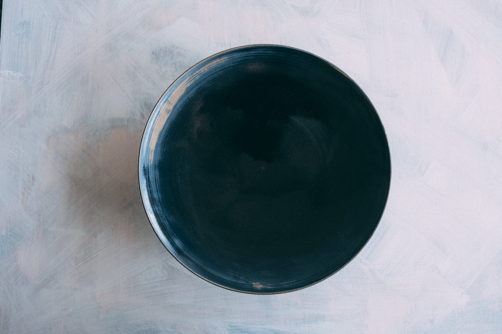 瑠璃釉盛鉢 9" Ruri Serving Bowl