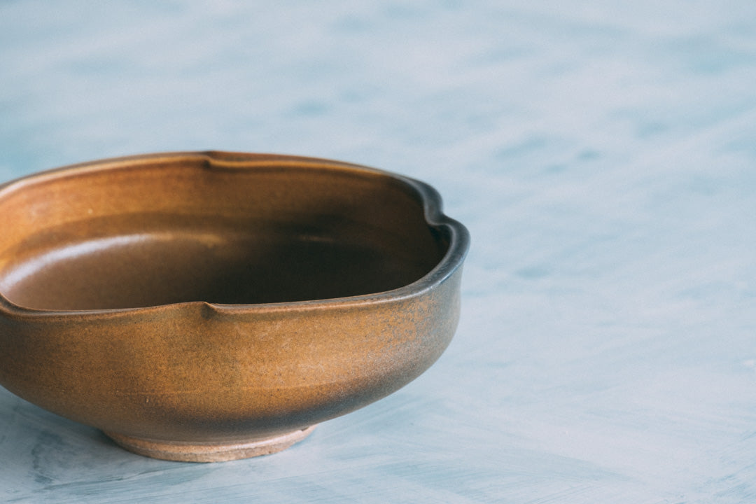 盛鉢（塩窯焼成）Serving bowl