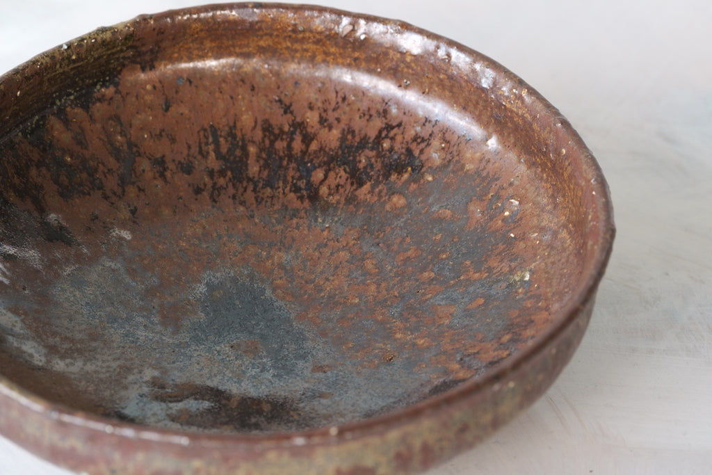 鉄釉なます皿