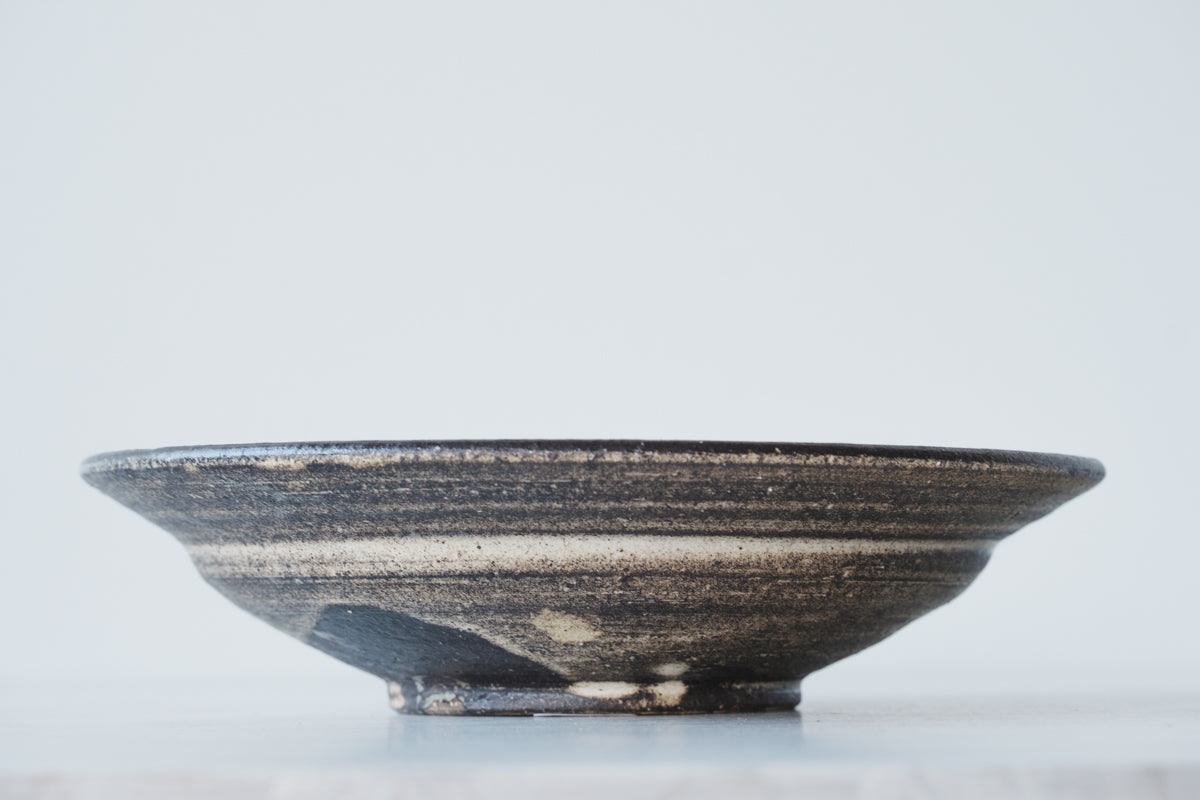 生粉引 7寸リム皿
