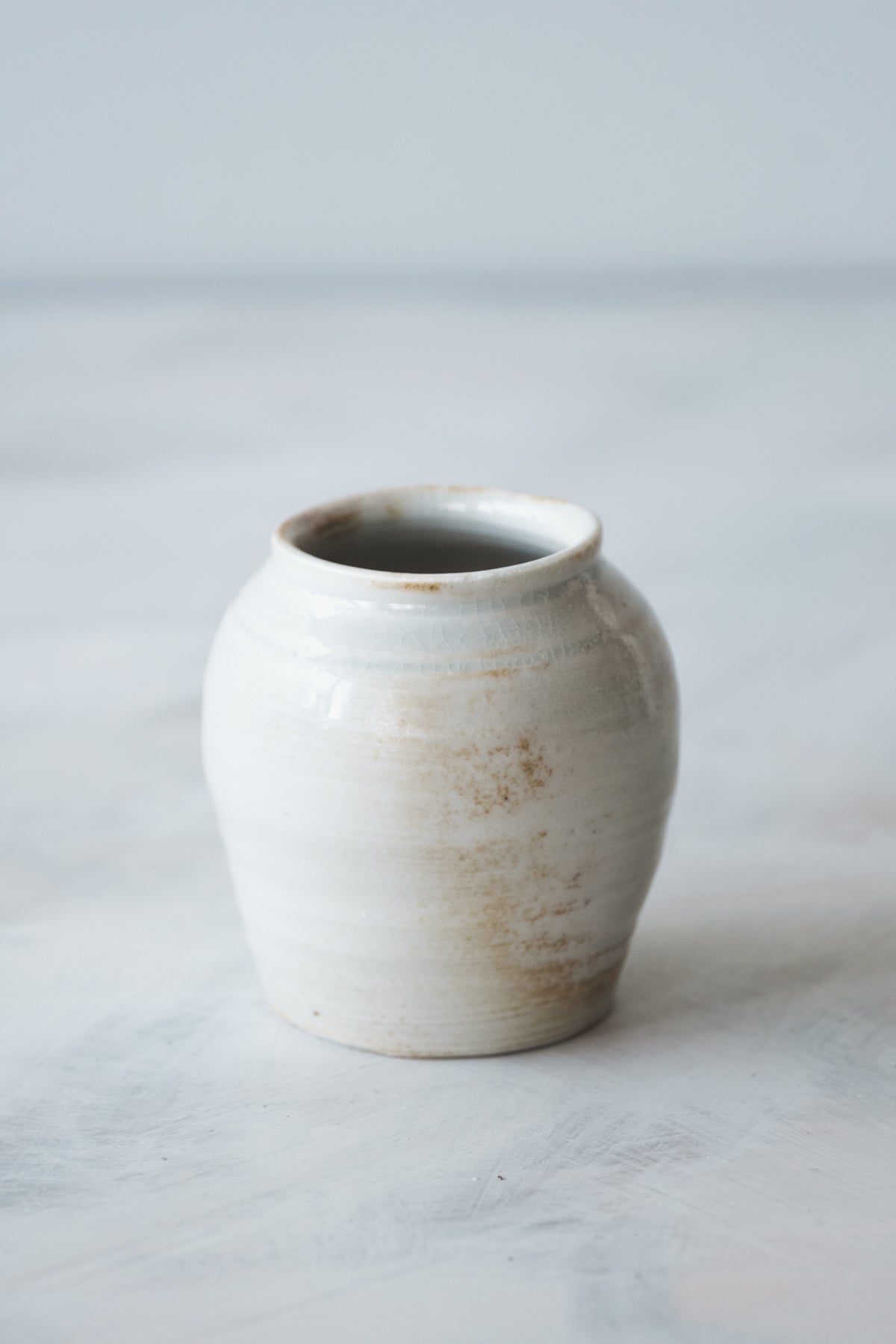 白土　小壷
